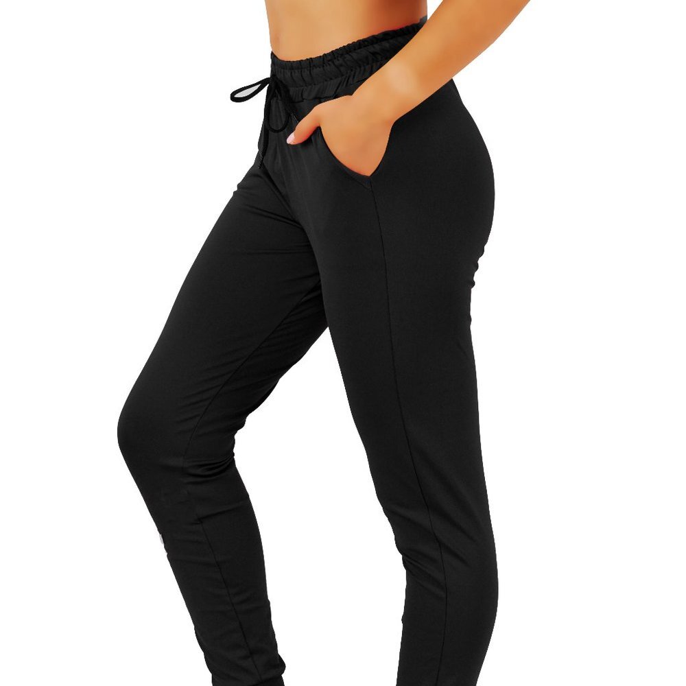 Drawstring Waist Jogger Sweatpants with Pockets